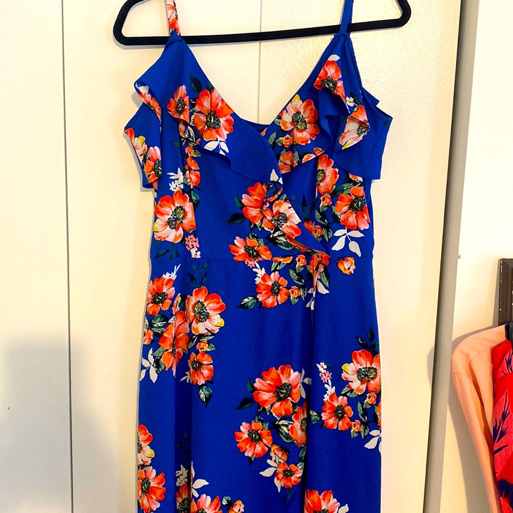 Floral high-low dress
